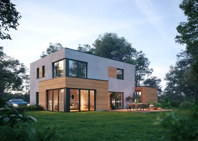 Beispielhaus in Gartengestaltung 4, Gartenseite links